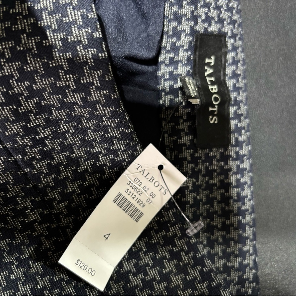Talbots Houndstooth pattern, lined,zipper side & … - image 4
